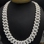 Load image into Gallery viewer, 22mm Round Lab Grown Diamonds Studded Cuban Link Men's Iced Out Rapper Chains