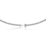 Load image into Gallery viewer, 14k White Gold Lab-Created Diamond Choker Necklace