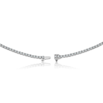 Load image into Gallery viewer, 14kt White Gold 7 Carat Diamond Tennis Necklace Chain
