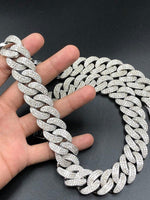 Load image into Gallery viewer, 25mm Cuban Link Iced Out Hip Hop VVS Lab Grown Cuban Chain