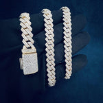 Load image into Gallery viewer, 12mm VVS Round Lab Grown Diamond Cuban Link Chain