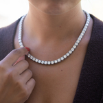 Load image into Gallery viewer, 14 kt Diamond tennis necklace