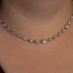 Load image into Gallery viewer, 18k White Gold Mixed Fancy Cut Diamond Tennis Bracelet