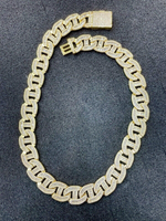 Load image into Gallery viewer, 18MM Baguette and Round VVS Lab Grown Link Iced Out Hip Hop Chain