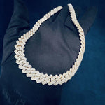 Load image into Gallery viewer, 12mm VVS Round Lab Grown Diamond Cuban Link Chain