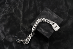 Load image into Gallery viewer, 12mm Channel Set Baguette Cuban Bracelet