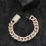 Load image into Gallery viewer, 12mm Cuban Link Chain Iced Out Bracelet