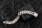 Load image into Gallery viewer, 17mm Prong Set Lab Grown Diamond Cuban Link Chain Bracelet