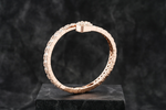 Load image into Gallery viewer, Rose Gold Baguette Bracelet Real 14k Rose gold filled finish