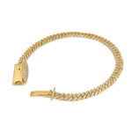 Load image into Gallery viewer, 10k Yellow Gold Diamond Cuban Link Bracelet