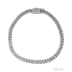 Load image into Gallery viewer, 14 K Solid Gold Diamond Cuban Link Bracelet 4.6mm 0.82ctw