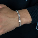 Load image into Gallery viewer, 14 K Solid Gold Diamond Cuban Link Bracelet 4.6mm 0.82ctw