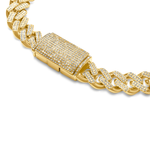 Load image into Gallery viewer, 14 kt Cuban Bracelet Iced Out Miami Hip Hop Jewelry For Unisex