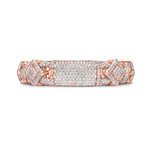 Load image into Gallery viewer, 14k Rose Gold Royal Asscher Cut Diamond Bracelet