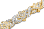 Load image into Gallery viewer, 14k Yellow Gold Royal Asscher Cut Diamond Bracelet