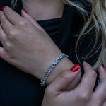 Load image into Gallery viewer, 14k White Gold Diamond Butterfly Cuban Bracelet