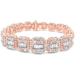 Load image into Gallery viewer, 14k Rose Gold Baguette Bracelet