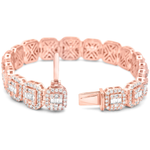 Load image into Gallery viewer, 14k Rose Gold Baguette Bracelet