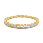 Load image into Gallery viewer, 10/14k Yellow Gold Diamond Tennis Bracelet