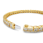Load image into Gallery viewer, 10/14k Yellow Gold Diamond Tennis Bracelet