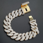 Load image into Gallery viewer, 18mm VVS Lab Grown Diamond Cuban Link Hip Hop Miami Cuban Iced Out Bracelet