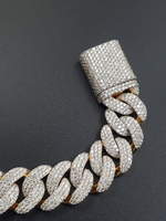 Load image into Gallery viewer, 18mm VVS Lab Grown Diamond Cuban Link Hip Hop Miami Cuban Iced Out Bracelet