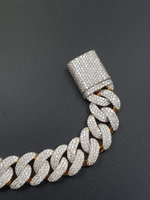 Load image into Gallery viewer, 18mm VVS Lab Grown Diamond Cuban Link Hip Hop Miami Cuban Iced Out Bracelet