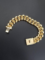 Load image into Gallery viewer, 18mm VVS Lab Grown Diamond Cuban Link Hip Hop Miami Cuban Iced Out Bracelet