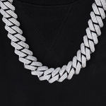Load image into Gallery viewer, 39TCW Diamond 20MM Iced Out 3 Row Cuban Link Necklace