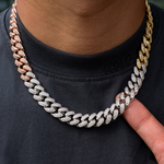 Load image into Gallery viewer, Tri-colored Miami Cuban Link Chain