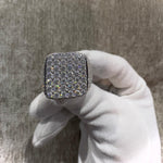 Load image into Gallery viewer, 14 k Full Ice out Baguette Lab Grown Diamond Real VVS For Men's Custom Hip Hop Ring