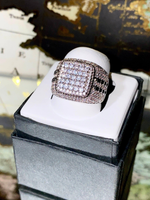 Load image into Gallery viewer, Full Ice out Baguette Lab Grown Diamond Real VVS For Men's Custom Hip Hop Ring