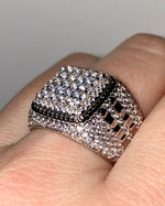 Load image into Gallery viewer, Full Ice out Baguette Lab Grown Diamond Real VVS For Men's Custom Hip Hop Ring