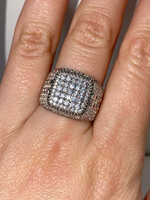 Load image into Gallery viewer, Full Ice out Baguette Lab Grown Diamond Real VVS For Men's Custom Hip Hop Ring