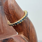 Load image into Gallery viewer, 10/14 kt black diamond eternity band