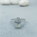 Load image into Gallery viewer, 14 kt white gold engagement ring