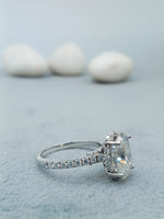 Load image into Gallery viewer, 14 kt white gold engagement ring