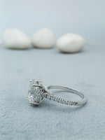 Load image into Gallery viewer, 14 kt white gold engagement ring