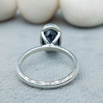 Load image into Gallery viewer, Oval Shape blue diamond engagement ring (Copy)