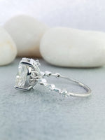 Load image into Gallery viewer, 5 ct oval cut lab grown diamond engagement ring