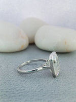 Load image into Gallery viewer, 5.5 ct Emerald bezzel set engagement ring