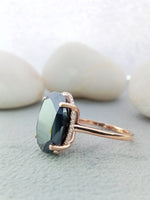 Load image into Gallery viewer, Black 1.80 ct Oval Cut Diamond Wedding Ring