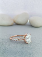 Load image into Gallery viewer, oval halo fine jewellery lab grown diamond engagement ring