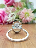 Load image into Gallery viewer, 5.0 carat oval lab grown engagement ring