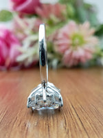 Load image into Gallery viewer, Emerald Cut Lab Grown Solid Gold Seven Stone Wedding Engagement Ring