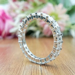 Load image into Gallery viewer, 14k White Gold Princess Cut Diamond Eternity Band