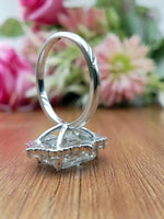 Load image into Gallery viewer, 3.0 Carat Halo Emerald Cut Engagement Ring