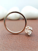 Load image into Gallery viewer, 4 prong pear cut lab grown engagement ring