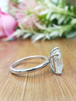 Load image into Gallery viewer, Two Stone Pear & Emerald Fine Jewelry Lab Grown Diamond Solid Gold Wedding Engagement Ring