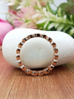 Load image into Gallery viewer, 0.75 mm Round Cut Lab Grown Full Eternity Band 925 Sterling Silver Wedding Band